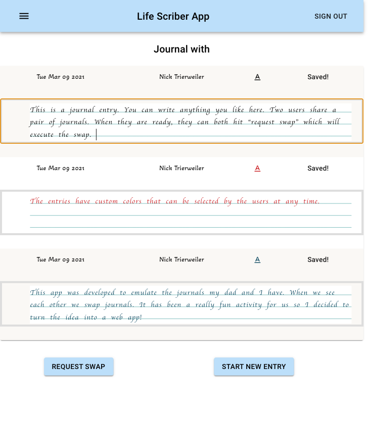 lifescriber journal app